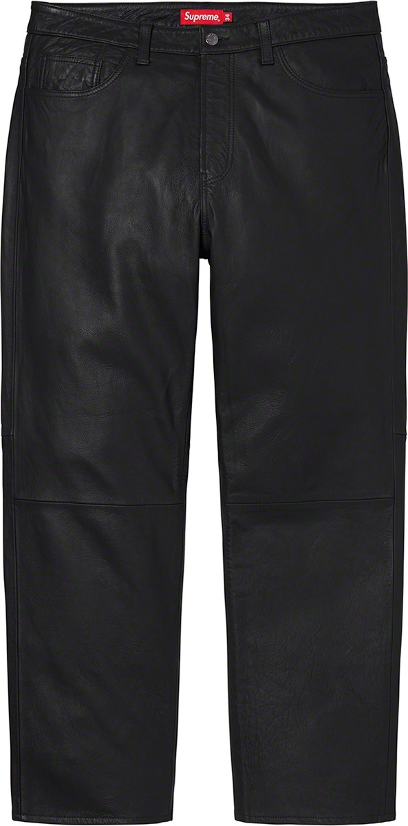 Leather 5-Pocket Jean view 5